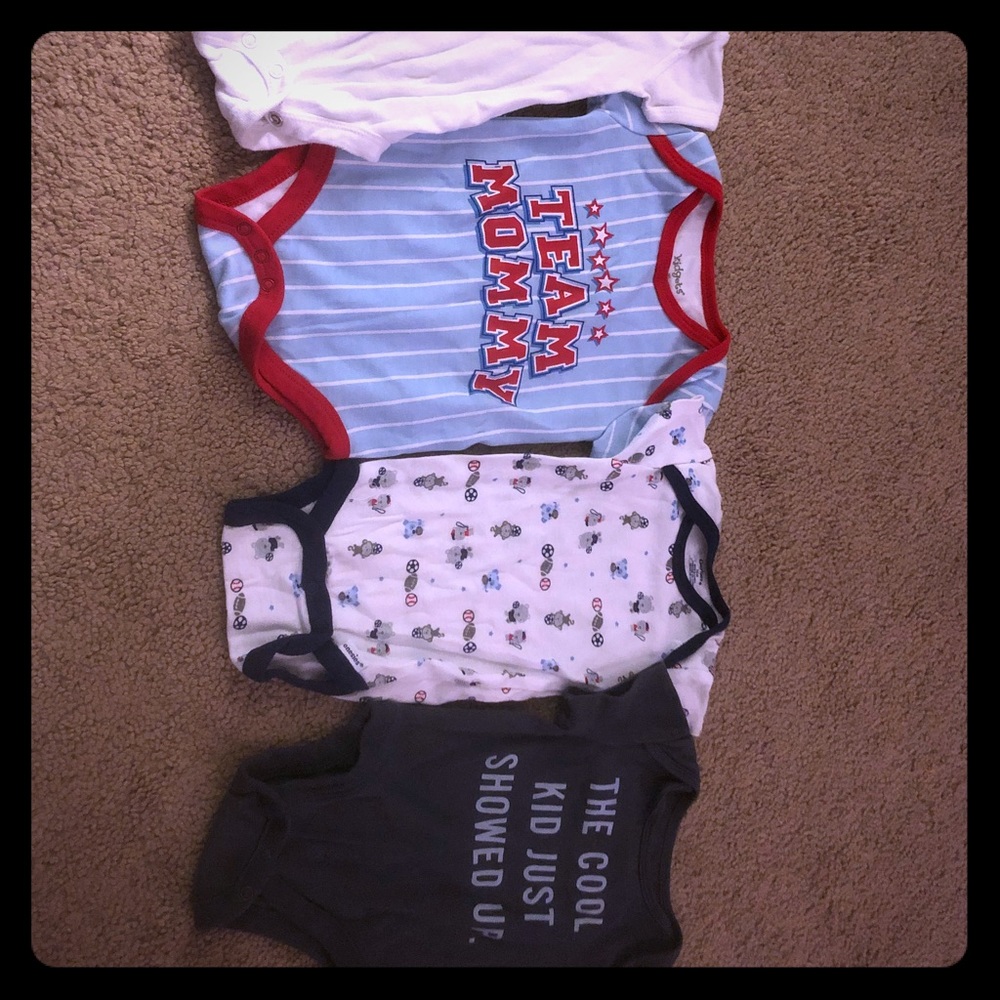 Bundle of 16 baby boy newborn tops
